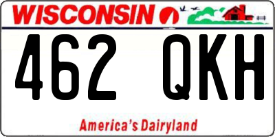 WI license plate 462QKH