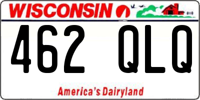 WI license plate 462QLQ