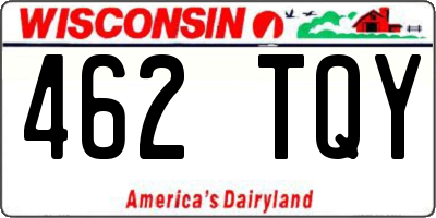 WI license plate 462TQY