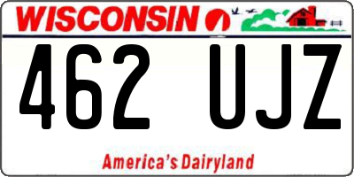WI license plate 462UJZ