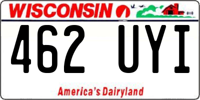 WI license plate 462UYI