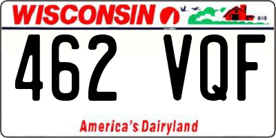 WI license plate 462VQF