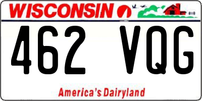 WI license plate 462VQG