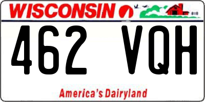 WI license plate 462VQH