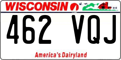 WI license plate 462VQJ