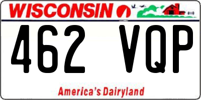 WI license plate 462VQP