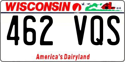 WI license plate 462VQS