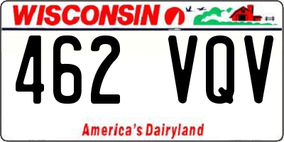 WI license plate 462VQV