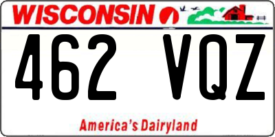 WI license plate 462VQZ