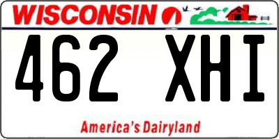 WI license plate 462XHI