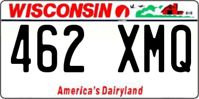 WI license plate 462XMQ