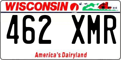 WI license plate 462XMR