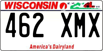 WI license plate 462XMX