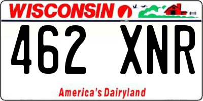 WI license plate 462XNR