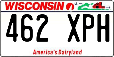 WI license plate 462XPH
