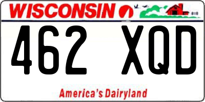 WI license plate 462XQD