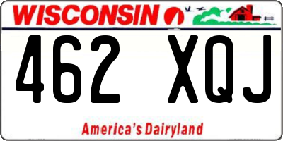WI license plate 462XQJ