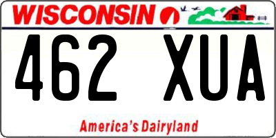 WI license plate 462XUA
