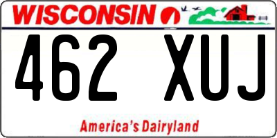 WI license plate 462XUJ