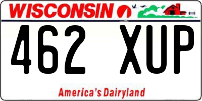 WI license plate 462XUP