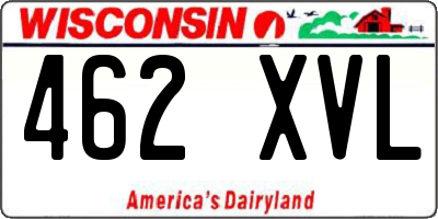 WI license plate 462XVL