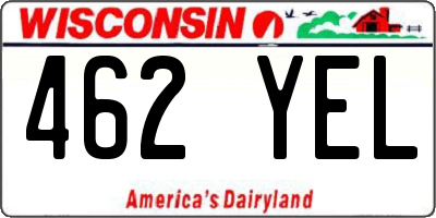WI license plate 462YEL