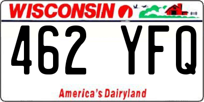 WI license plate 462YFQ