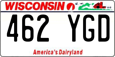 WI license plate 462YGD
