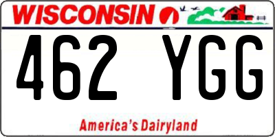 WI license plate 462YGG