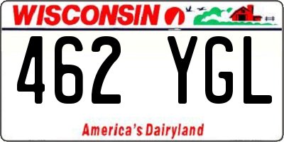 WI license plate 462YGL