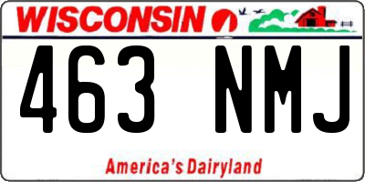 WI license plate 463NMJ