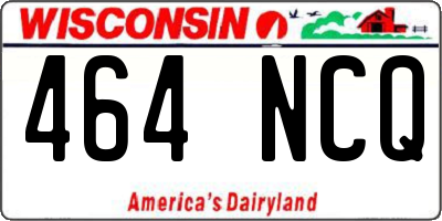 WI license plate 464NCQ