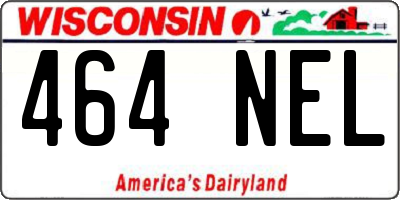 WI license plate 464NEL