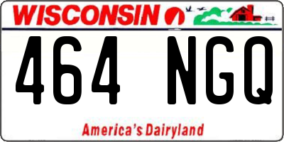 WI license plate 464NGQ
