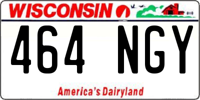 WI license plate 464NGY