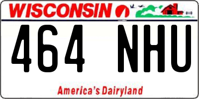 WI license plate 464NHU