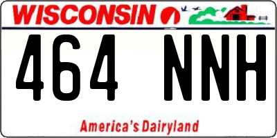 WI license plate 464NNH