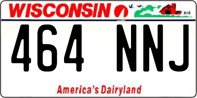 WI license plate 464NNJ