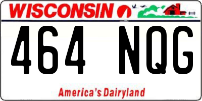 WI license plate 464NQG