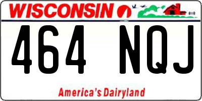 WI license plate 464NQJ