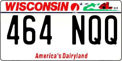 WI license plate 464NQQ