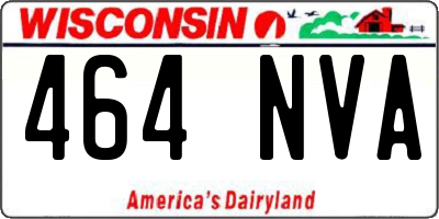 WI license plate 464NVA