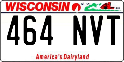 WI license plate 464NVT