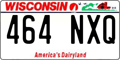 WI license plate 464NXQ