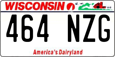 WI license plate 464NZG