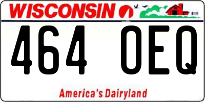 WI license plate 464OEQ