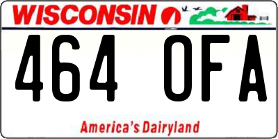 WI license plate 464OFA