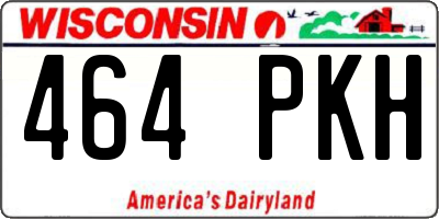 WI license plate 464PKH