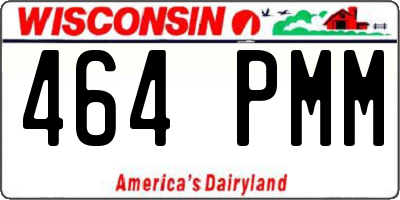 WI license plate 464PMM