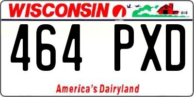 WI license plate 464PXD